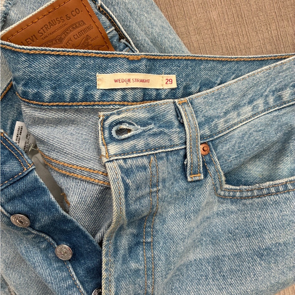 Levi's wedgie straight Light Blue Denim Jeans